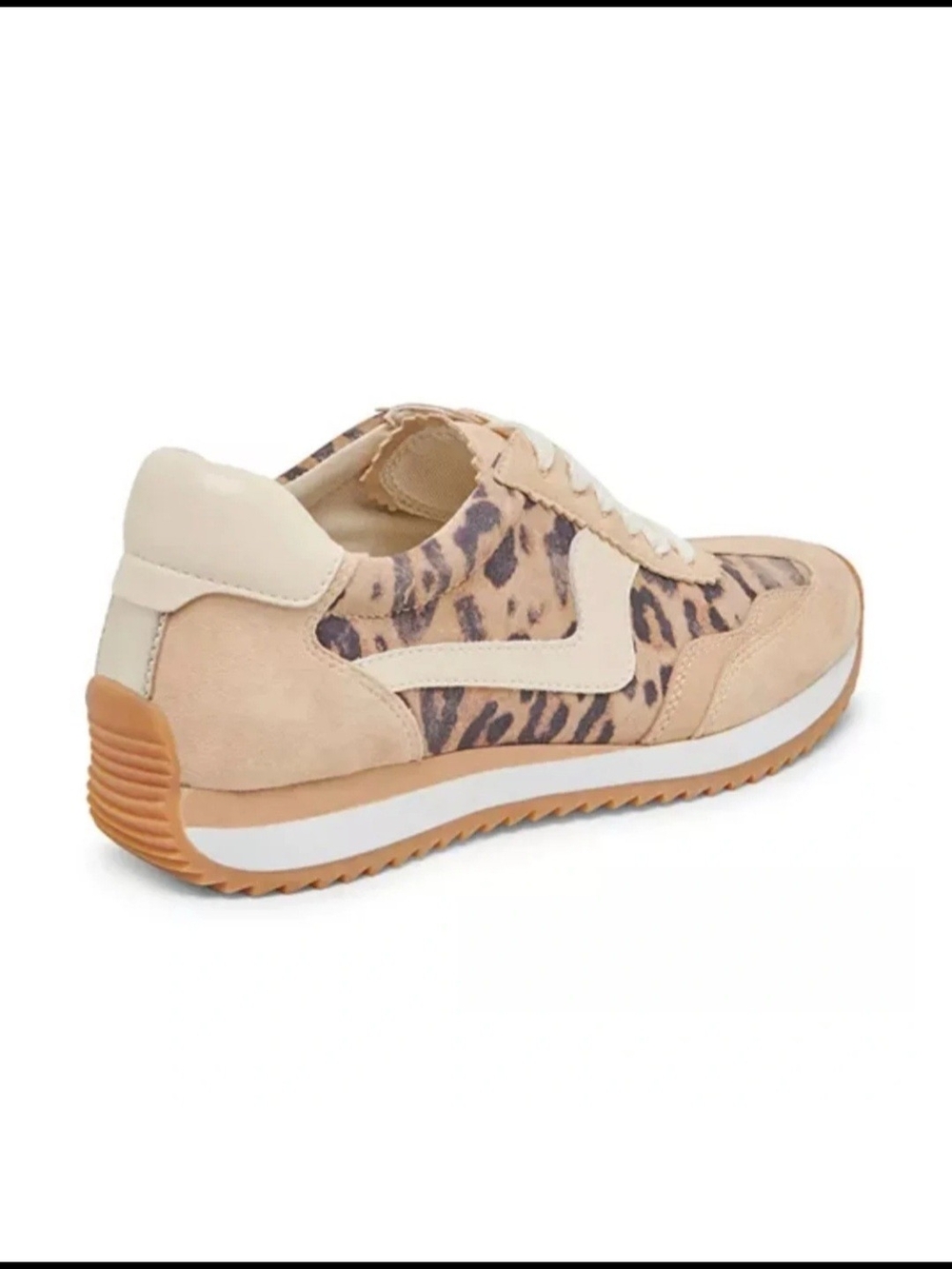 Dolce Vita Saznan Leopard Suede Platform Sneakers NWOT Size 9 Limited Edition - Picture 7 of 12